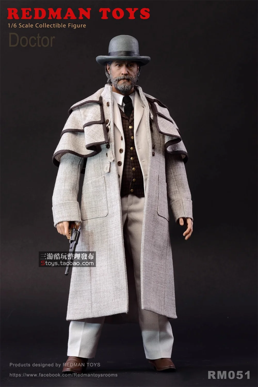 1/6 Man REDMAN TOYS RM051 Doctor Django Guy Full Set Moveable Action Figure Doll About 12" For Fans Collect