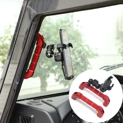 For Land Rover Defender 90 110 130 2004-2018 Aluminum Alloy Car A-pillar Handle Phone Holder Auto Accessories