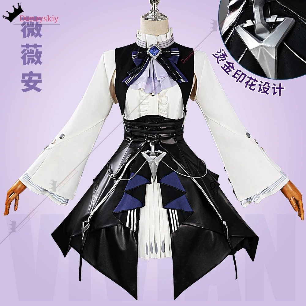 Vivian Cosplay Zenless Zone Zero Vivian Cosplay Costume Gothic Lolita Skirt Women's Dresses Anime Outfits Wig Shoes Prop Suits