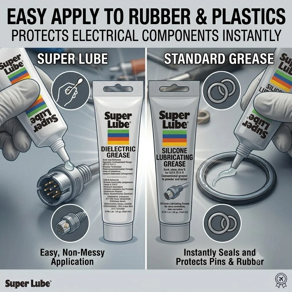 Super Lube 92003 91003 Silicone Lubricating Grease PTFE Waterproof 3D Printer Compatible 3Oz Translucent Tube