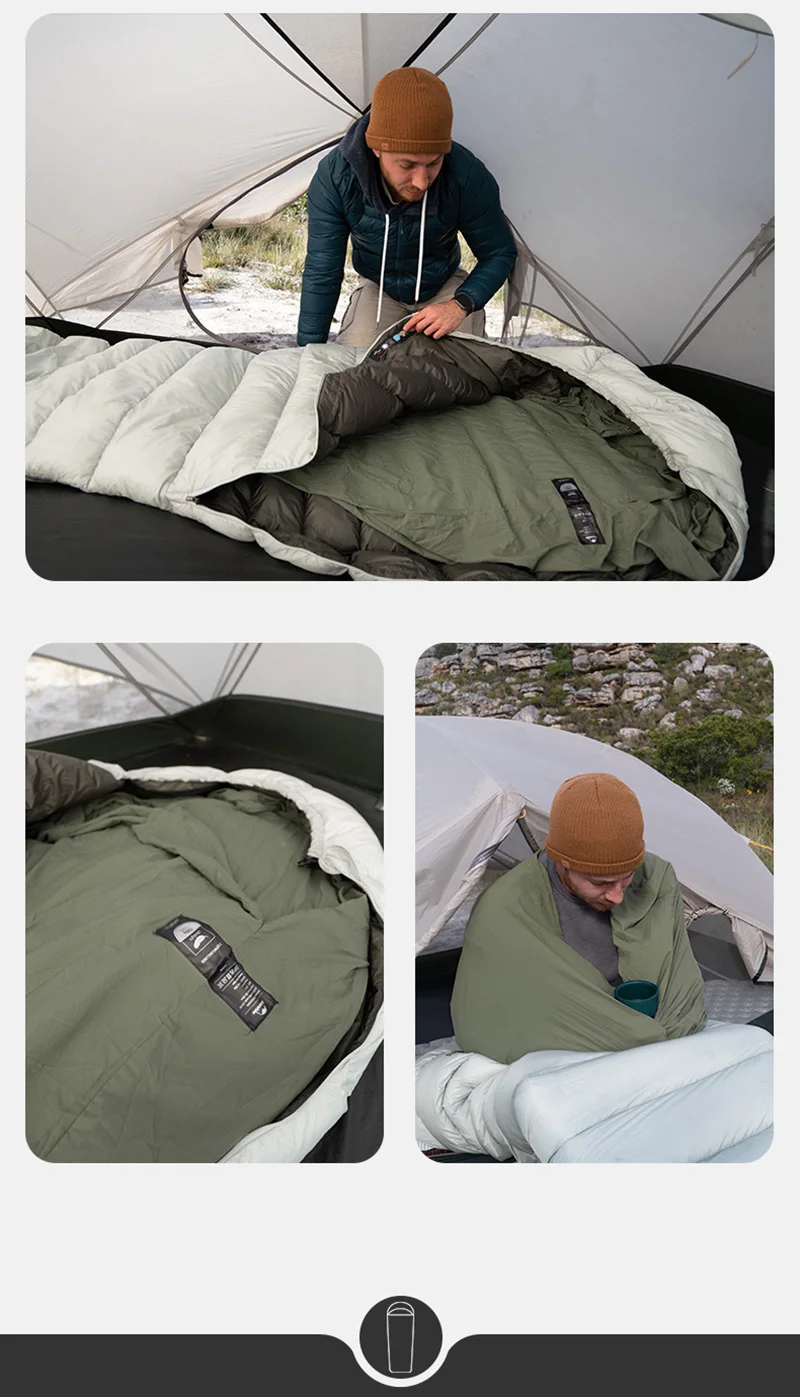 Naturehike Schlafsack Liner Camping Blatt Leichte Tragbare Sommer Schlafsäcke Outdoor Reisen Wandern Camping Schlafsack – Detail 13