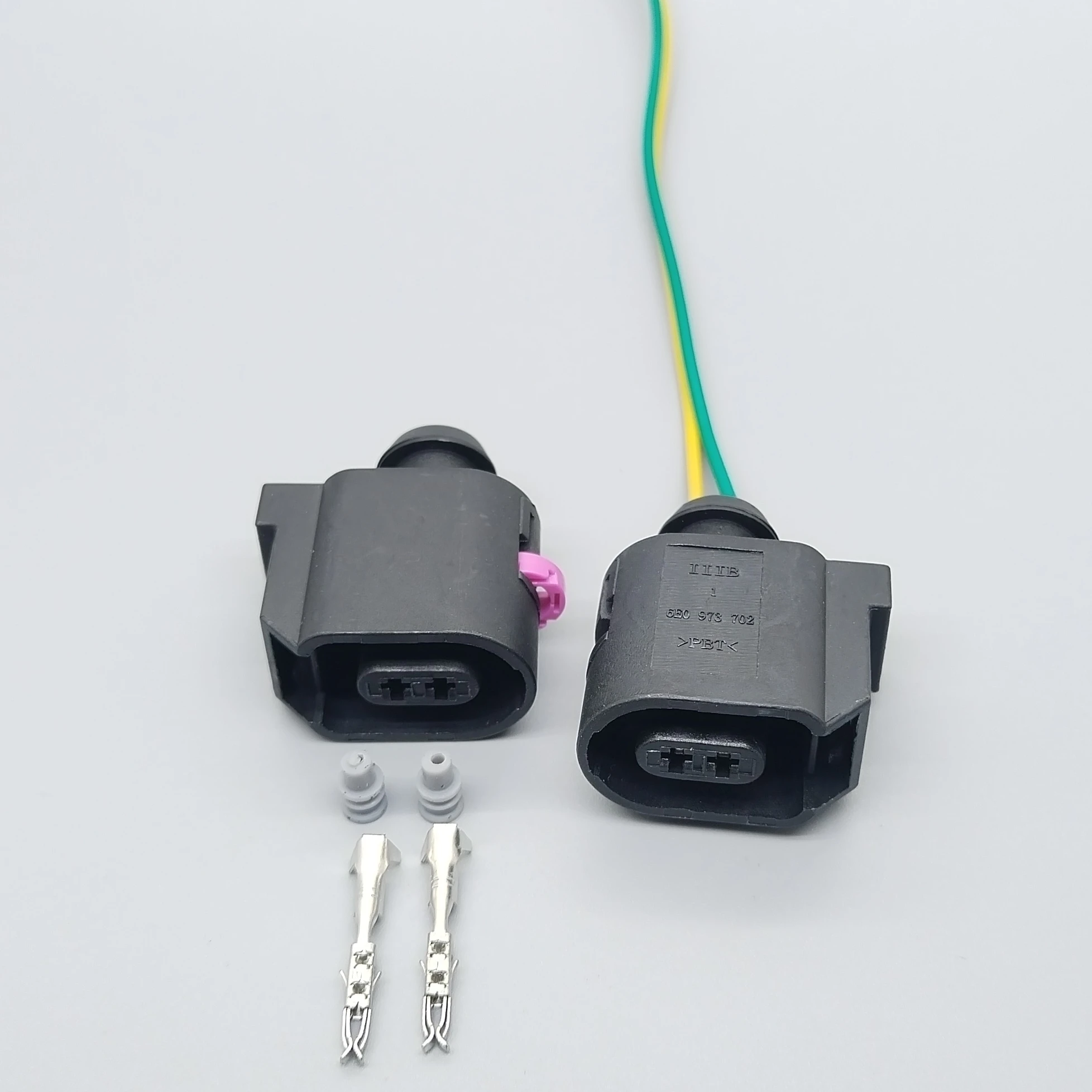 shhworldsea 2 Pin Way Auto Sensor Wire Cable Socket with Wires Car  Braking System Electrical Connectors For VW Audi 6E0973702