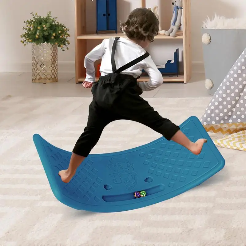 Kids Rocking Balance Seesaw Board Physical Coordination Training Equipment Game Teeterboard Play Toy Plate