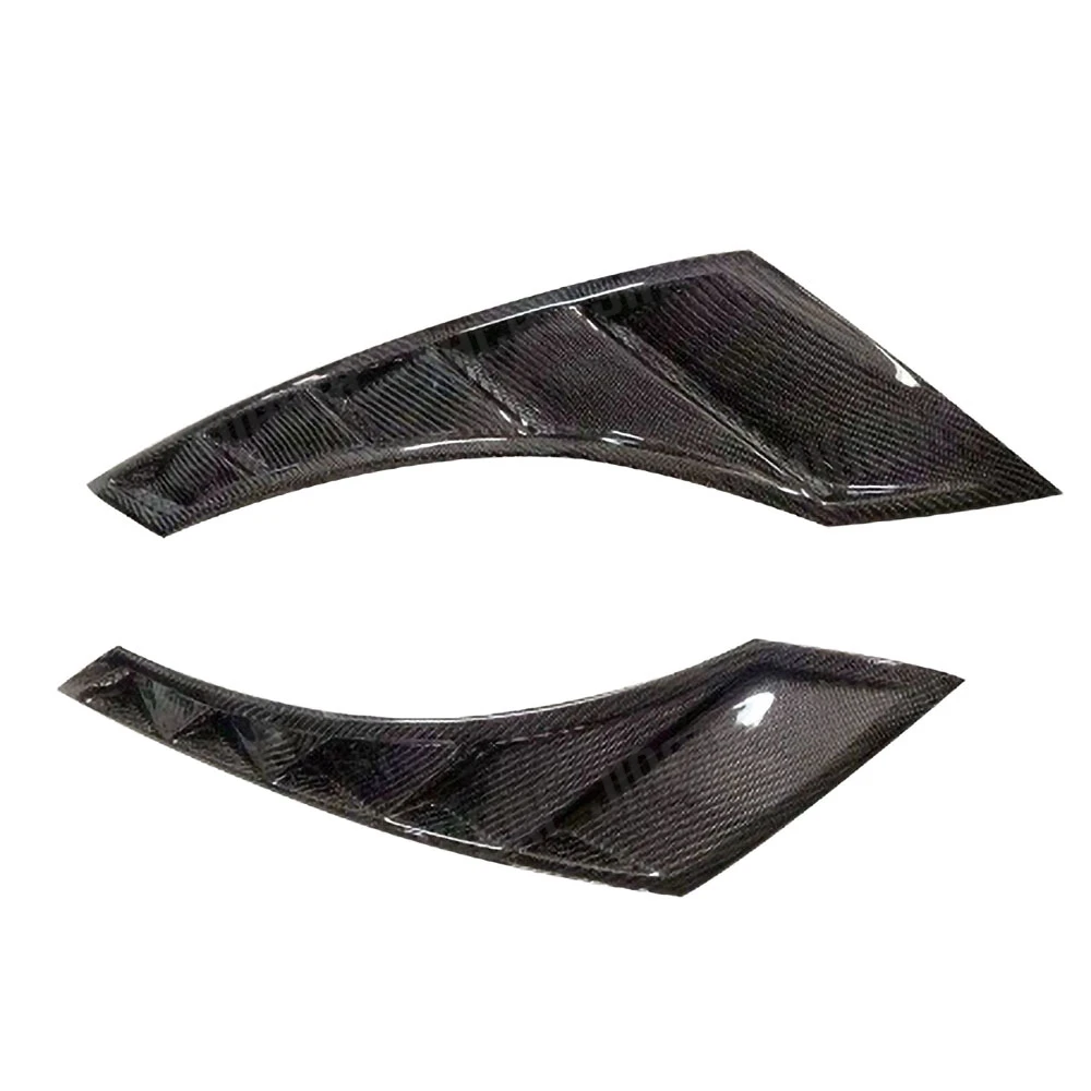 For Nissan GTR R35 350Z 370Z Z33 Z34 2008-2017 2pcs/set Carbon Fiber Front Fender Side Air Vent Trims Covers