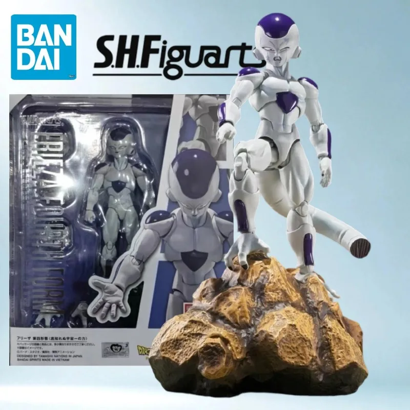 Bandai  S.H.Figuarts Dragon Ball Z Frieza Fourth Form Action Figure,115mm Joint Movable, Face Tail Parts PVC ABS Model