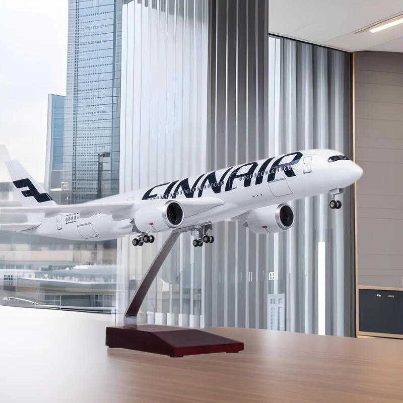 

Airplane Airbus A350 Finland 47CM FINNAIR Airline Toy Planes For Kids Model Diecast Plastic Resin Plane For Collection
