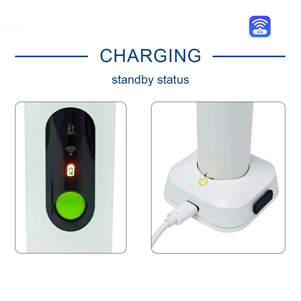 Wireless Digital Intraoral Sensor 4K HD Imaging System with 18fps DICOM 3.0 & Schick/Dexis Compatibility for Endo/Surgery Dental