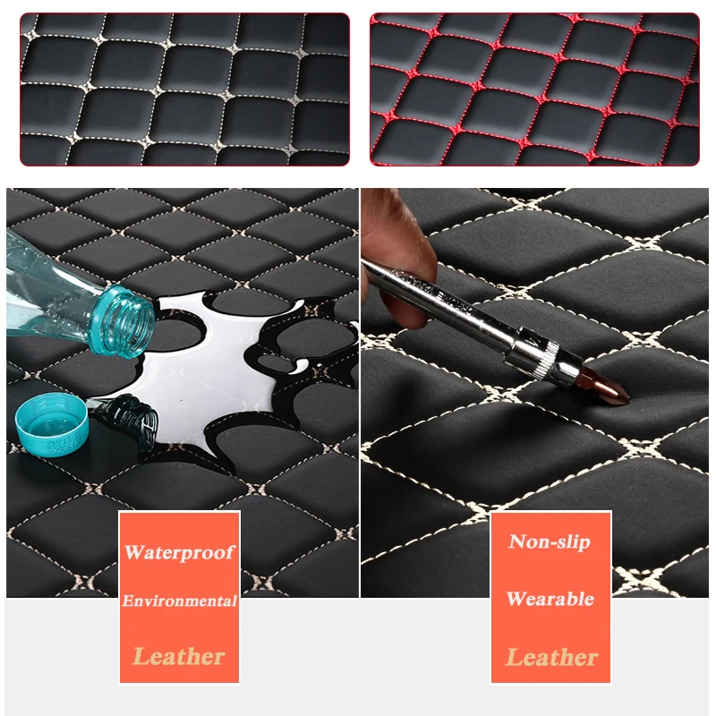 3D Full Surround For Volkswagen TAOS THARU 2021-2025 Car Floor Mat Liner Foot Pads PU Leather Waterproof Carpet Cover Accessory