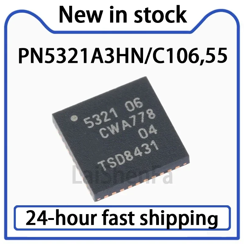 1PCS PN5321A3HN/C106,55 SMT QFN-40 NFC Controller Wireless Transceiver Chip Stock