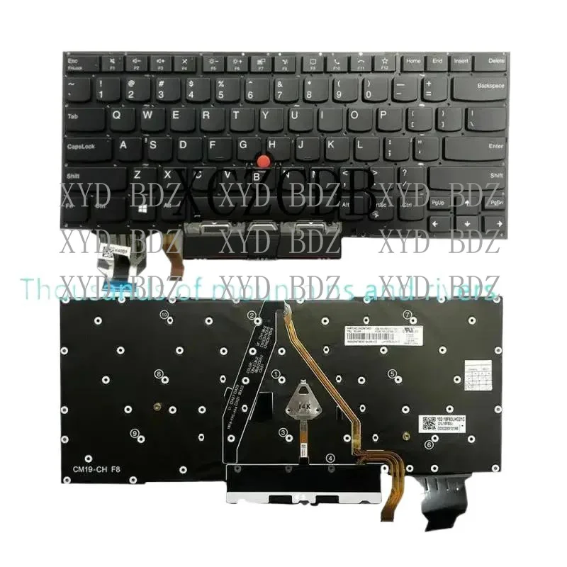 

DB for Lenovo ThinkPad X1 Carbon 7th Gen 20QD 20QE 20R1 20R2 Keyboard US Backlit