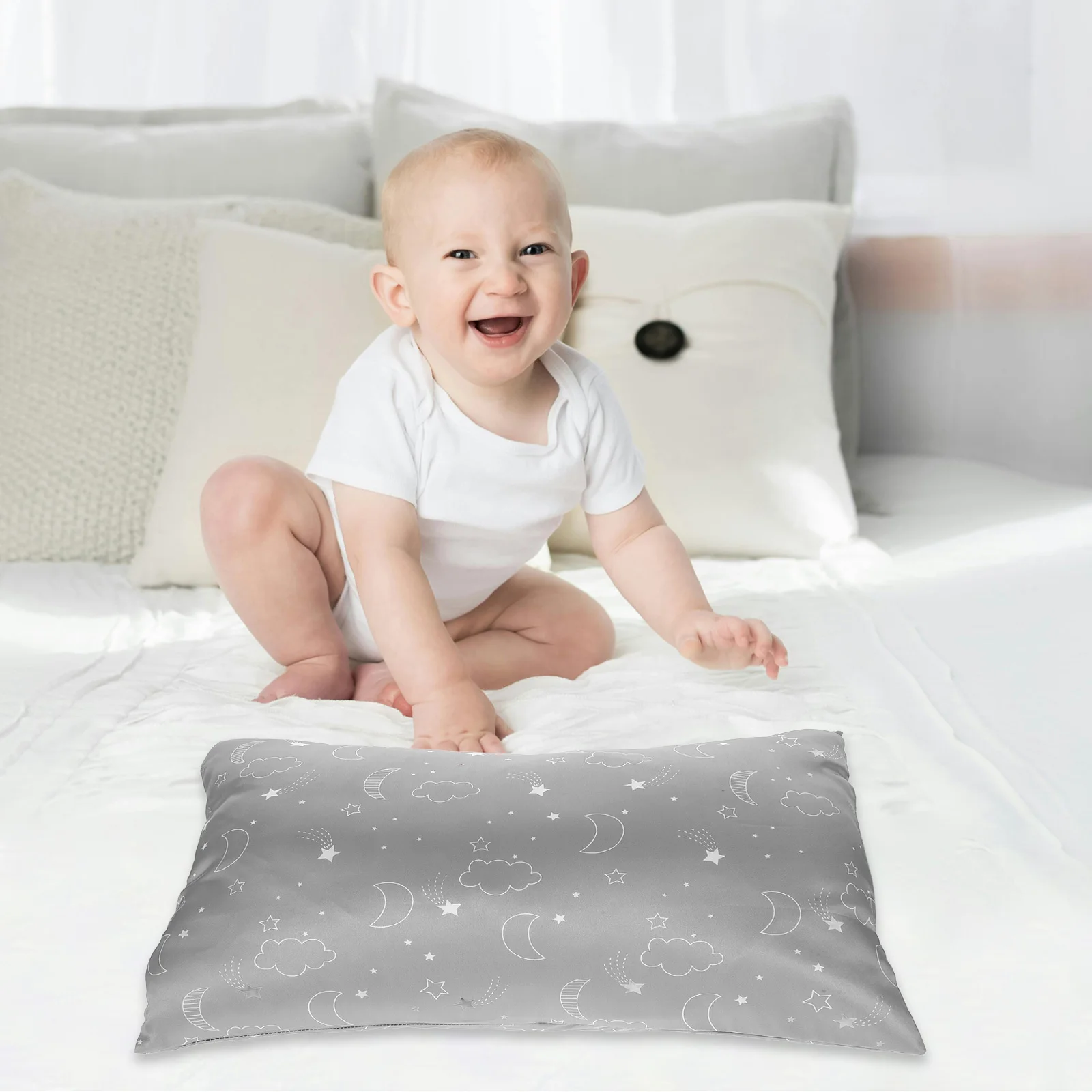 

Toddler Pillowcase Breathable Soft Washable Envelope Closure Travel Pillow Cover Cartoon for Kids Pillowcase for Travel Pillow