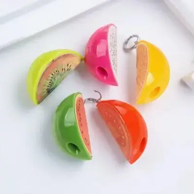 5Pcs Bunte Obst Form Bleistift Spitzer Kreative Schreiben Werkzeug Leichte, Tragbare Schule Büro Schreibtisch Veranstalter