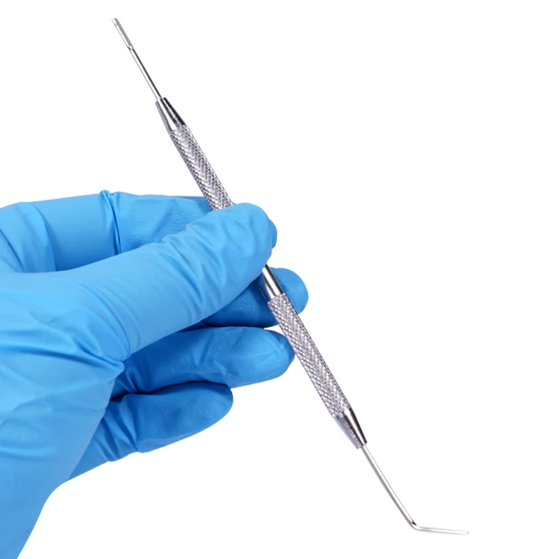 

1 шт., инструменты для ухода за полостью рта из нержавеющей стали, двусторонний пародонтальный зонд, стоматологические инструменты, принадлежности для ухода, инструменты для чистки