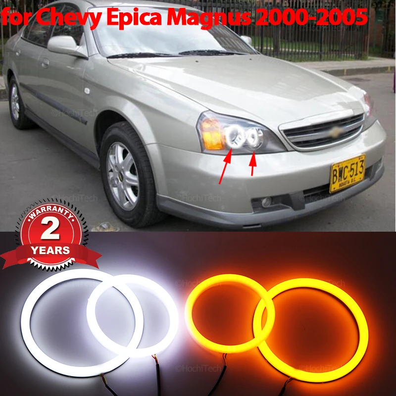 

Cotton LED Angel Eyes Halo Ring Headlight Lamps For Chevrolet Chevy Epica Magnus 2000-2005 Ultra Bright Refit turn signal light