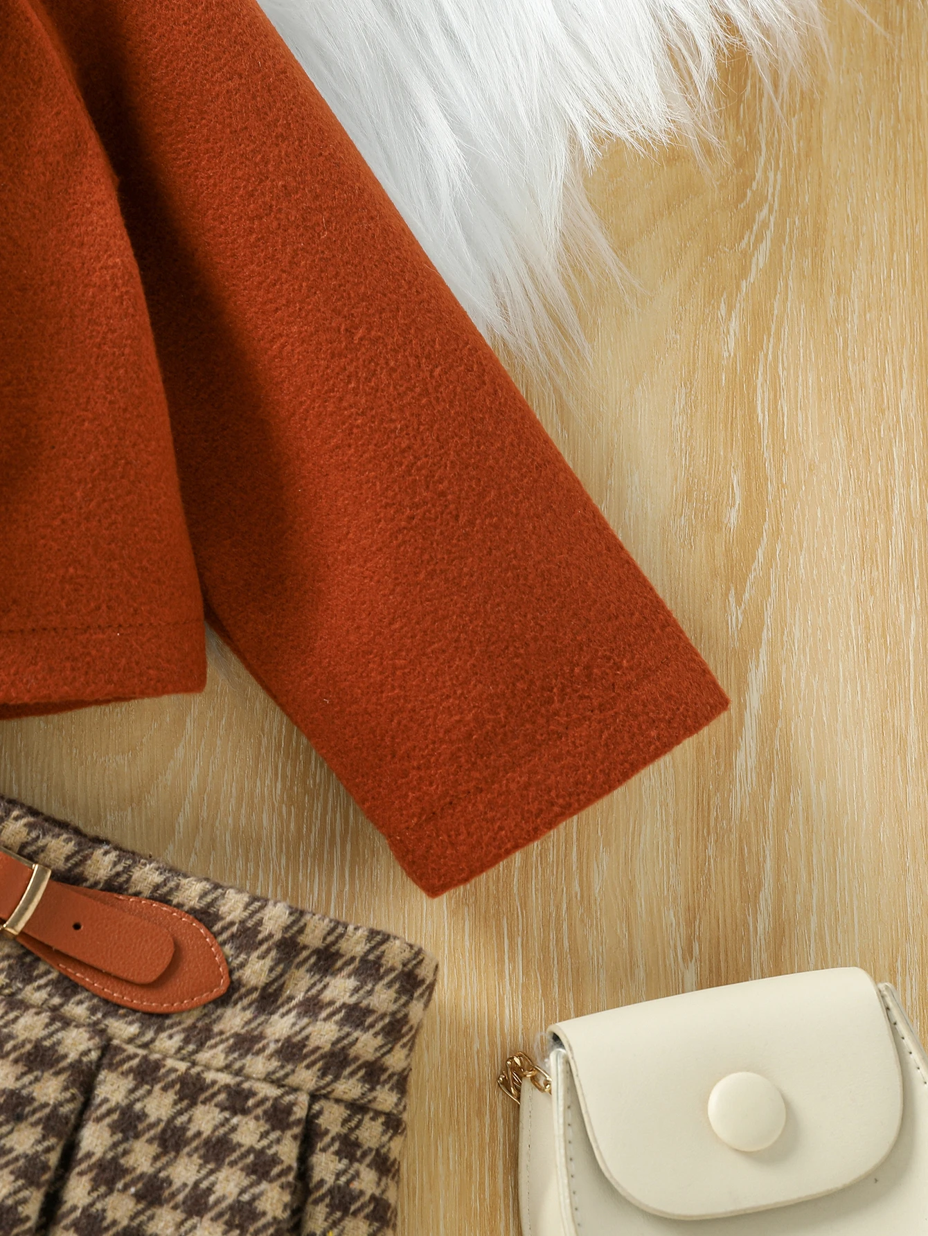 2025 أطفال الخريف الشتاء دعوى للفتيات طوق السترة معطف والتنانير 2 قطعة ملابس الأطفال الأنيقة لمجموعة الموضة 1-7Y