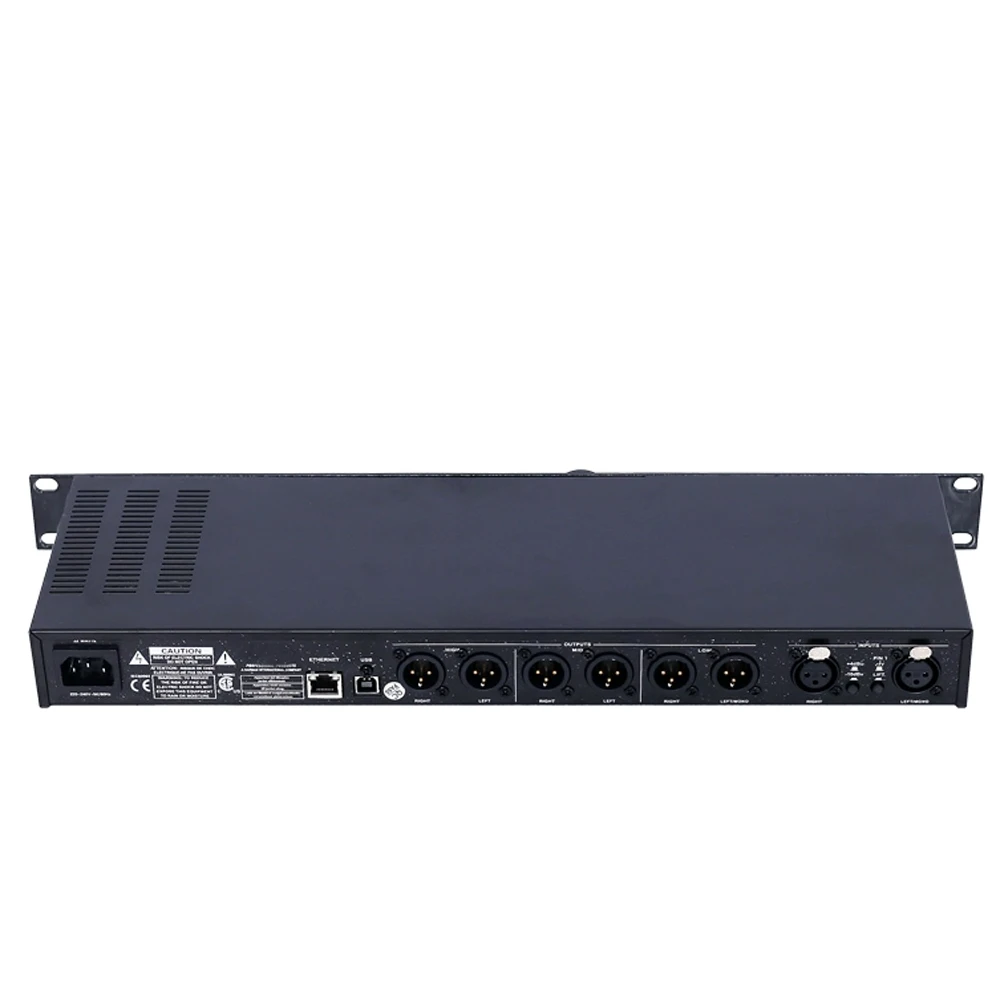 PA2 Digital Audio Speaker Processor, Audio Processing, reversível Delay Frequency Division, Stage Performance, Professional