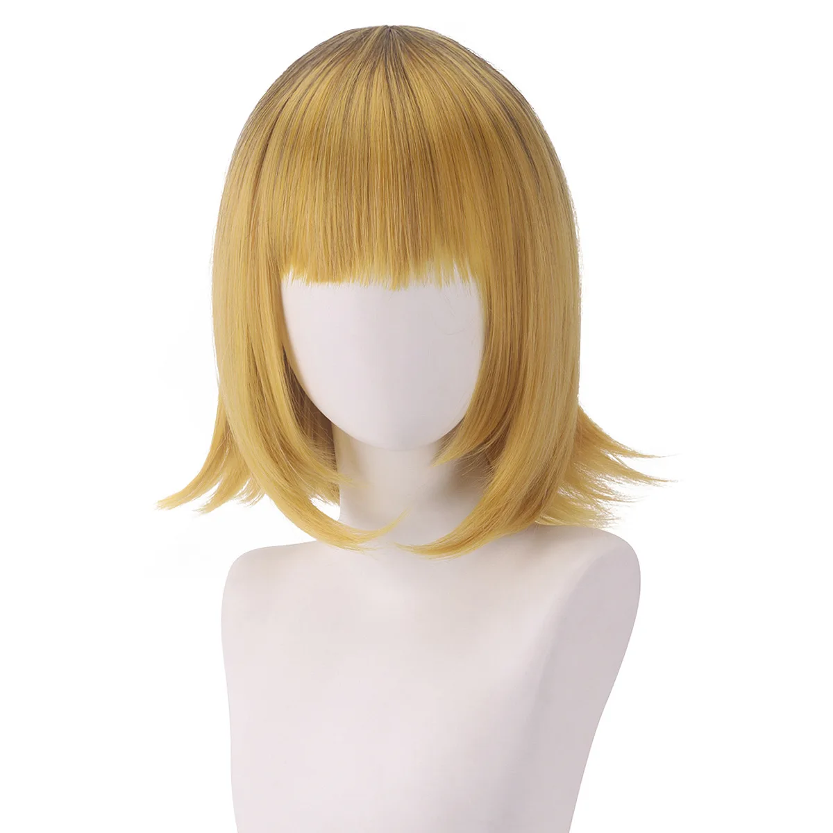 OSHI NO KO MEM CYO Anime Cosplay Wigs Brown Gradient Yellow Short Hair Upturned cos Lolita Synthetic Wigs for Women