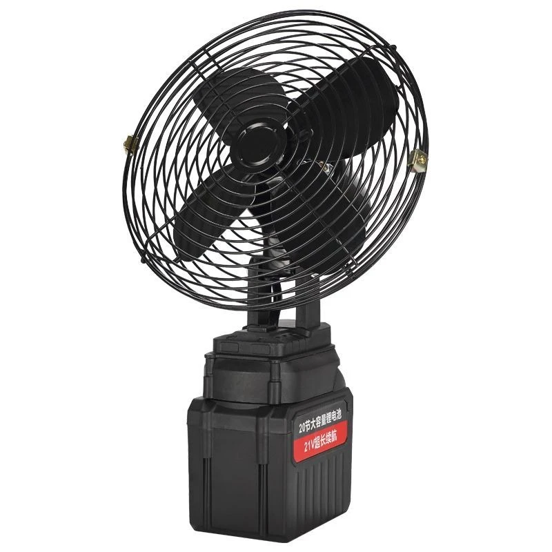 8-Inch outdoor camping, camping and fishing stall, wireless fan, strong wind, large-capacity lithium battery, portable rechargea