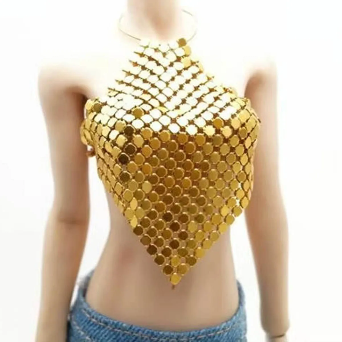 

1/6 супермодель куклы, оригинальный дизайн, аксессуары для одежды, металлический корсет, жилет с блестками для 30 см, кукла принцессы, наряд для девочек