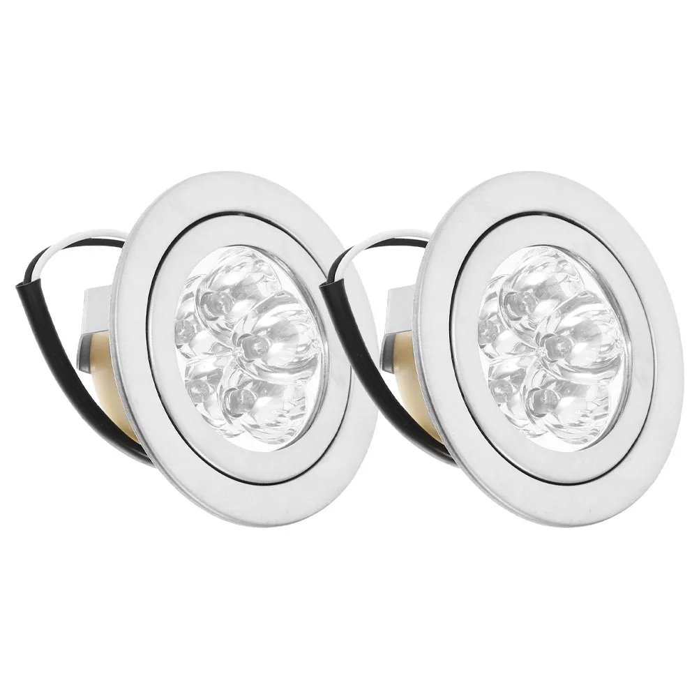 

2pcs LED Range Hood Bulbs Kitchen Replacement Circular Design Energy Efficient Lighting Appliance Cooktop Stove