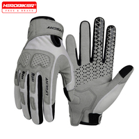 Summer Mesh Breathable Full Finger Protective Motorcycle Gloves Men Women Touch Screen Motorbike Riding Gloves Motocross Gloves