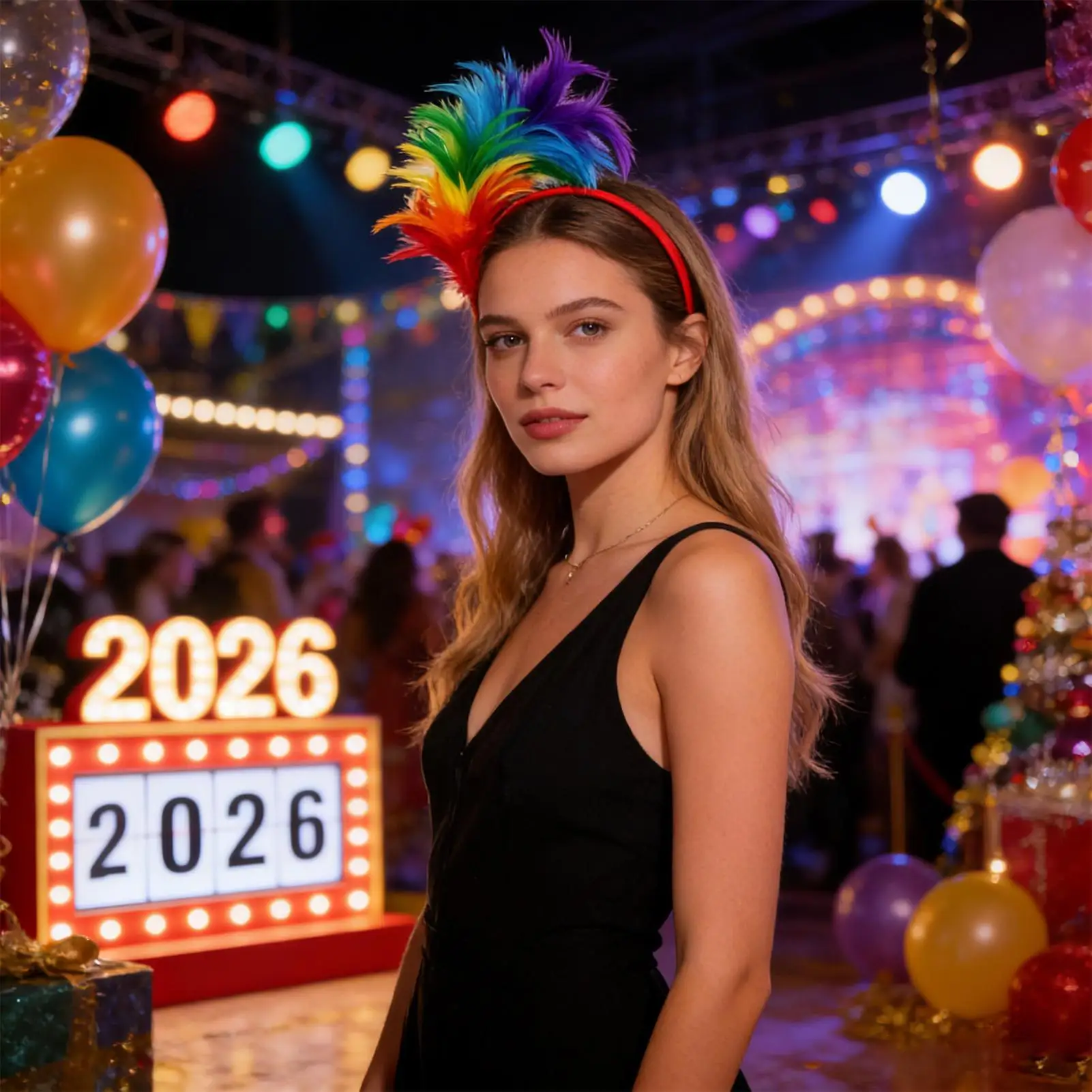 Diadema de Carnaval Colorida para Disfraces, Accesorio para Fiestas, Celebraciones, Reuniones Familiares, Conciertos, Eventos Escolares