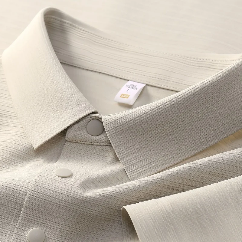 

Men's Short Sleeve Tshirt, Summer Tee, Stripes, Business Casual, Horizontal Luxury, Lapel T-shirt, Summer Ice Silk