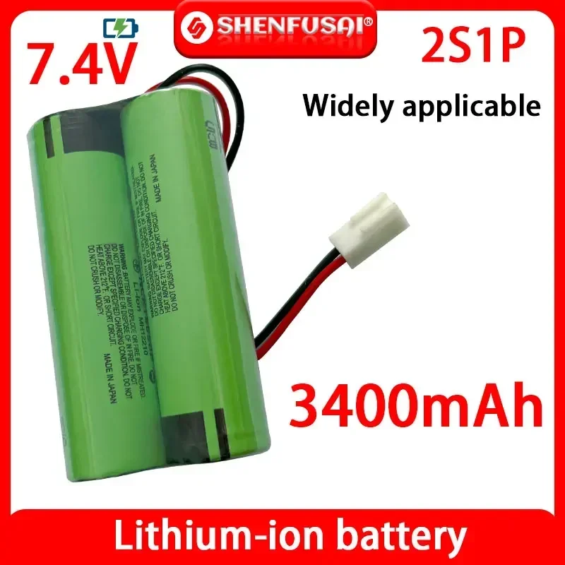 Special offer 7.4 V  18650 lithium battery 3400 mA Rechargeable battery pack megaphone speaker protection board