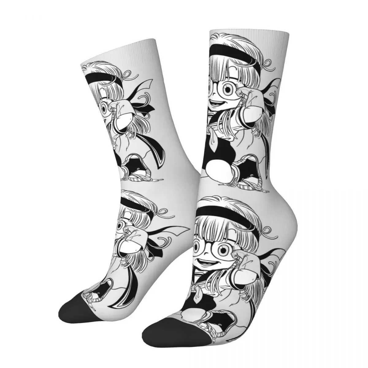 Fashion Male Men Socks Casual Arale  Slump Anime Sock Polyester Toriyama 90s Manga High Quality Women's Socks