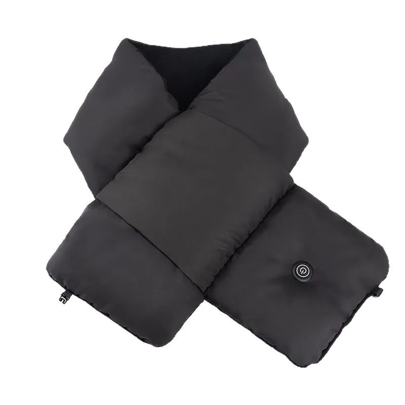 Heated Scarf Thickened Version Outdoor Comfortable Warm Winter USB Interface Electric Neck Warmer Extra Long Cotton Polyester