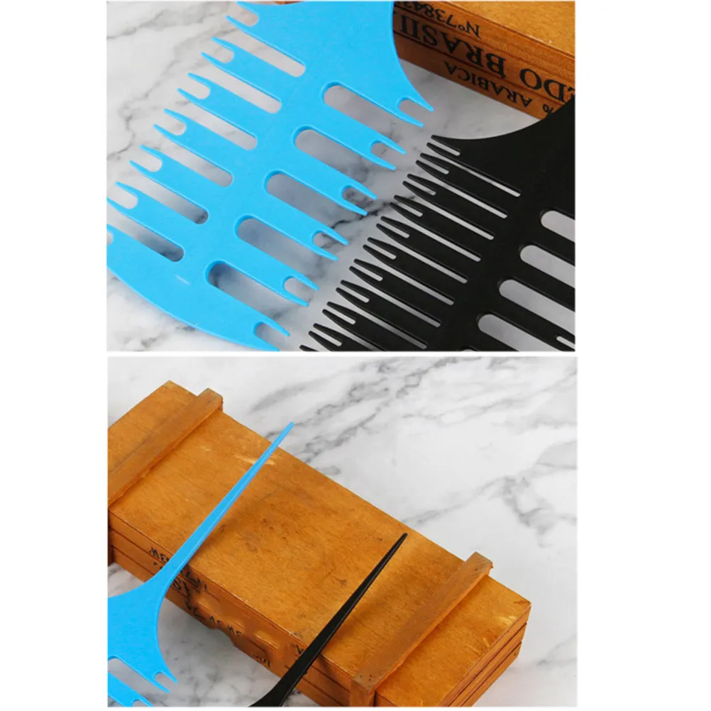 

Набор из 4 расчесок для окрашивания волос: двусторонние расчески с широкими зубьями для равномерного нанесения краски, профессиональный инструмент для окрашивания волос салонного качества