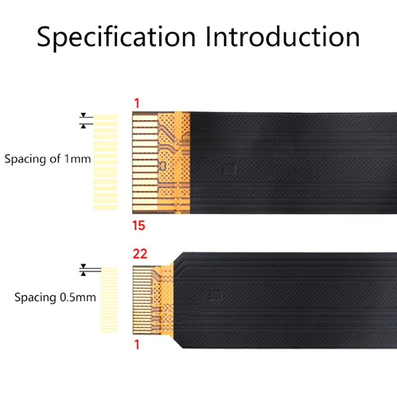 Opcje Pi5 DSI FPC elastyczny kabel 22Pin do 15Pin 200 / 300mm dla Raspberry Pi 5