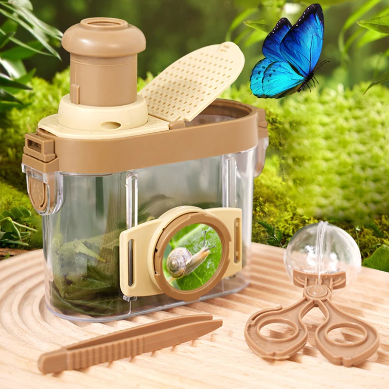 With Multiple Air Holes Bug Viewer Outdoor Insect Box Magnifier Observer Kit Insect Catcher Cage Science Nature Exploration Tool