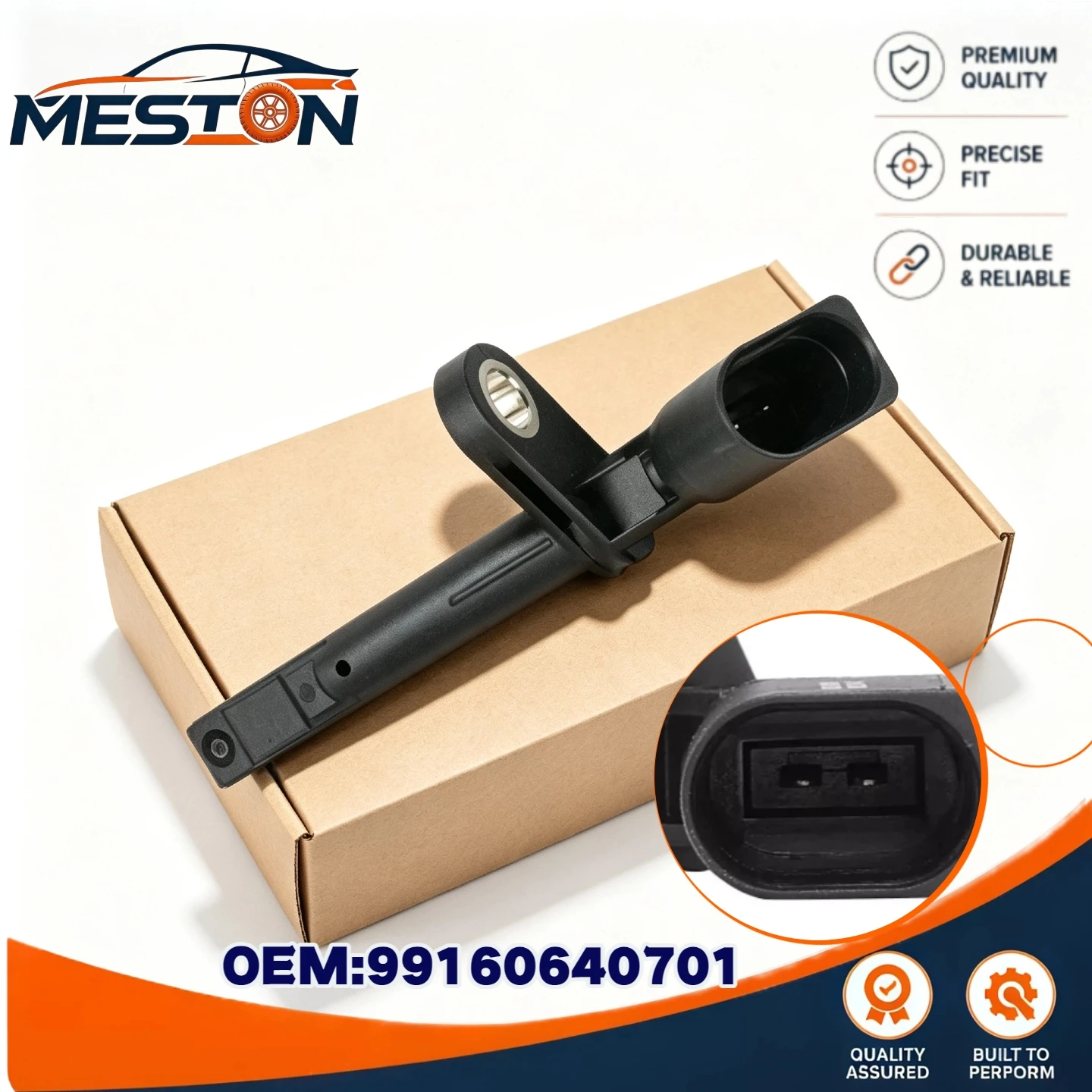 For Porsche Cayman Boxster 911 2005-2016 991 981 982 Rear Left Right ABS Wheel Speed Sensor 99160640701