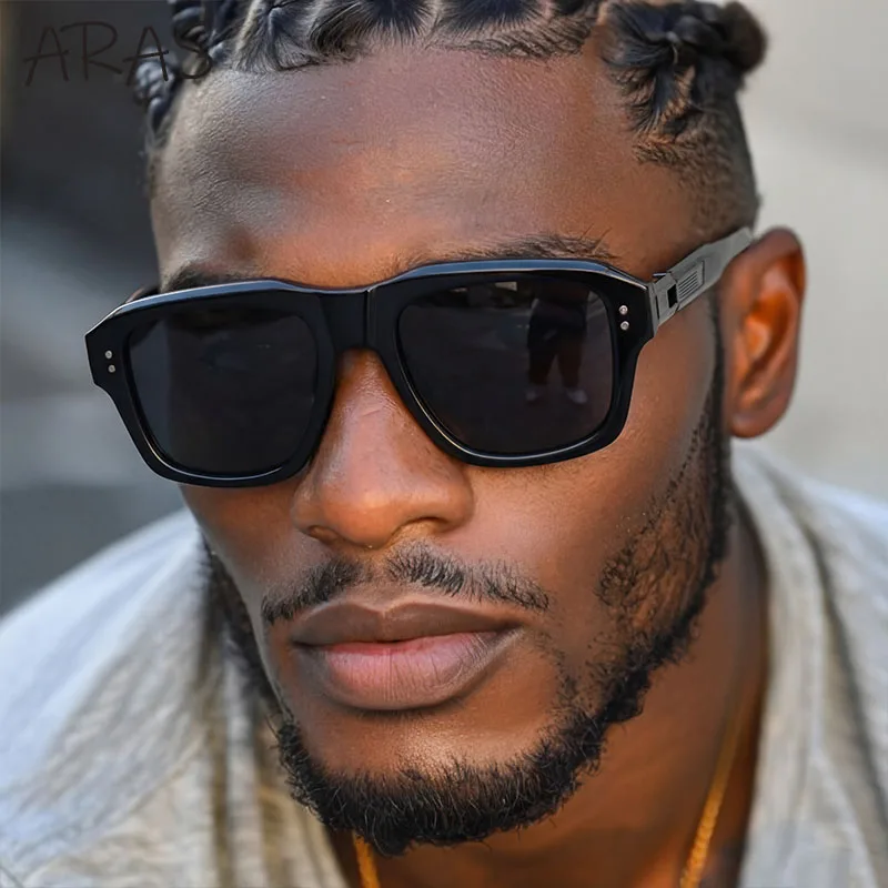 

Polarized Square Sunglasses Men 2025 Luxury Brand Vintage Punk Sun Glasses Classic Driving Eyewear For Male Trendy UV400 Shades