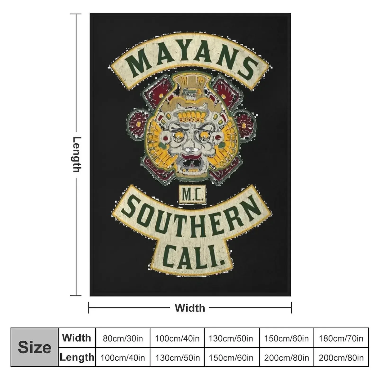 Mayans MC Throw Blanket Nap Luxury St Picnic Blankets For Baby Beach valentine gift ideas Blankets
