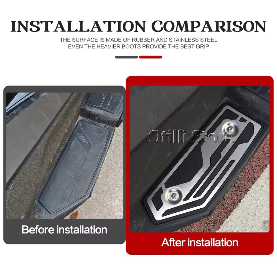 New Footrests Foot Pedal Footboard Foot Plate Motorcycle Accessories For BMW C 400 GT C400 GT C 400GT C400GT 2025