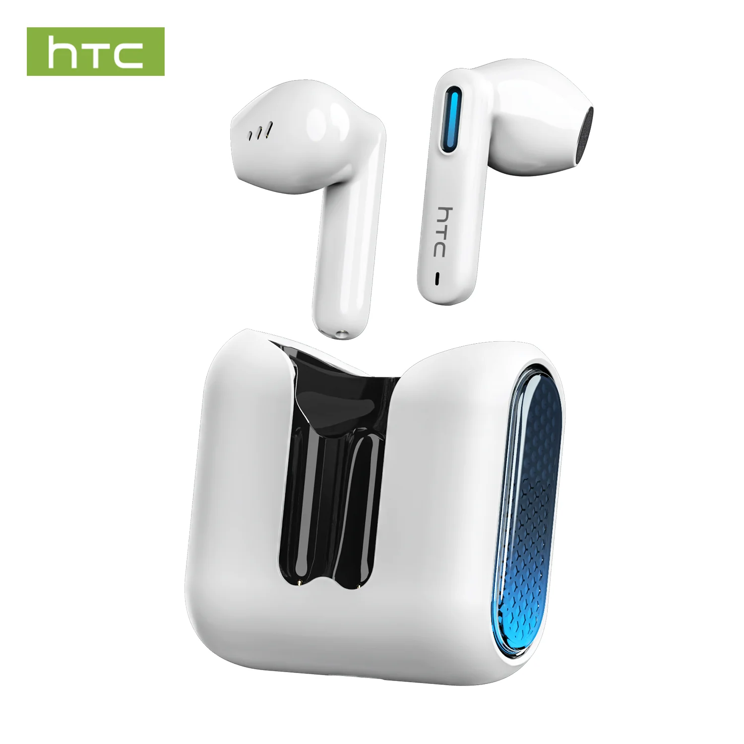 HTC NE49 TWS Kabellose Ohrhörer Bluetooth KI-Übersetzer ENC Geräuschunterdrückung 40H Akkulaufzeit Touch-Steuerung Stereo Sport-Kopfhörer
