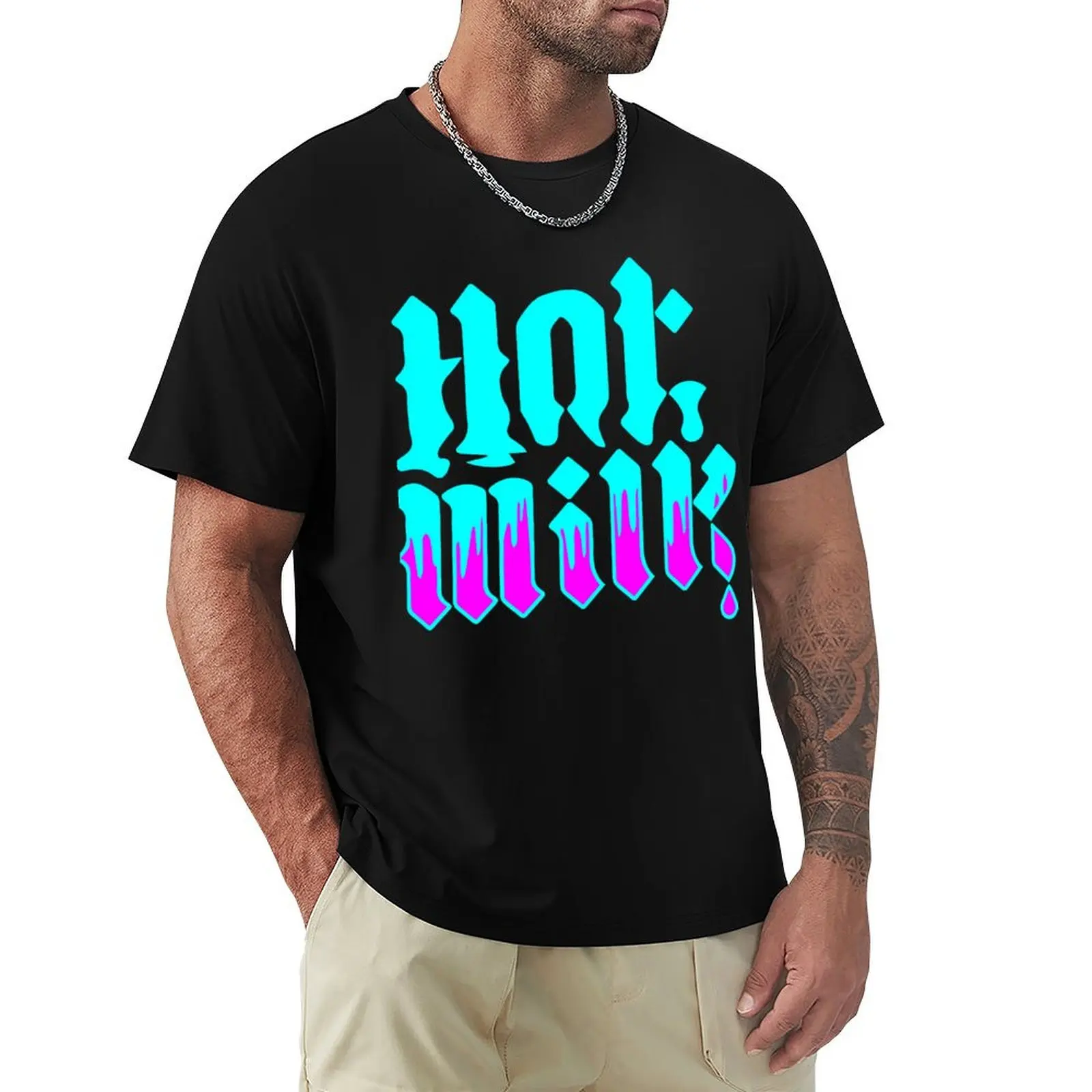 

Hot Milk Band Logo T-Shirt aesthetic clothes oversized mens vintage t shirts