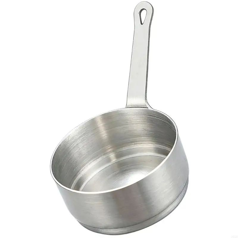 G92C 100ml Stainless Steel Saucepan Convenient Metal Milk Pan with Ergonomic Handle