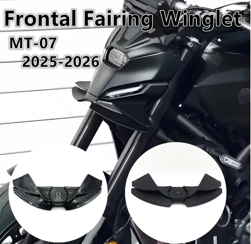 Fit MT-07 Front Spoiler For YAMAHA MT07 MT07 2025 Motorcycle Accessories Front Lower Lip Wind Wing Aerodynamics Fairing Winglets