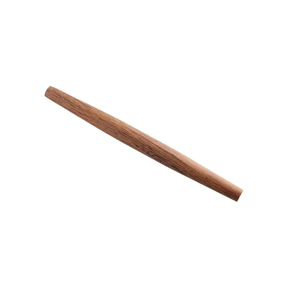 Natural Material Solid Wood Rolling Pin Smooth Surface Non-Stick Wooden Dough Roller Unpainted Pointed End Baking Tools Pastry