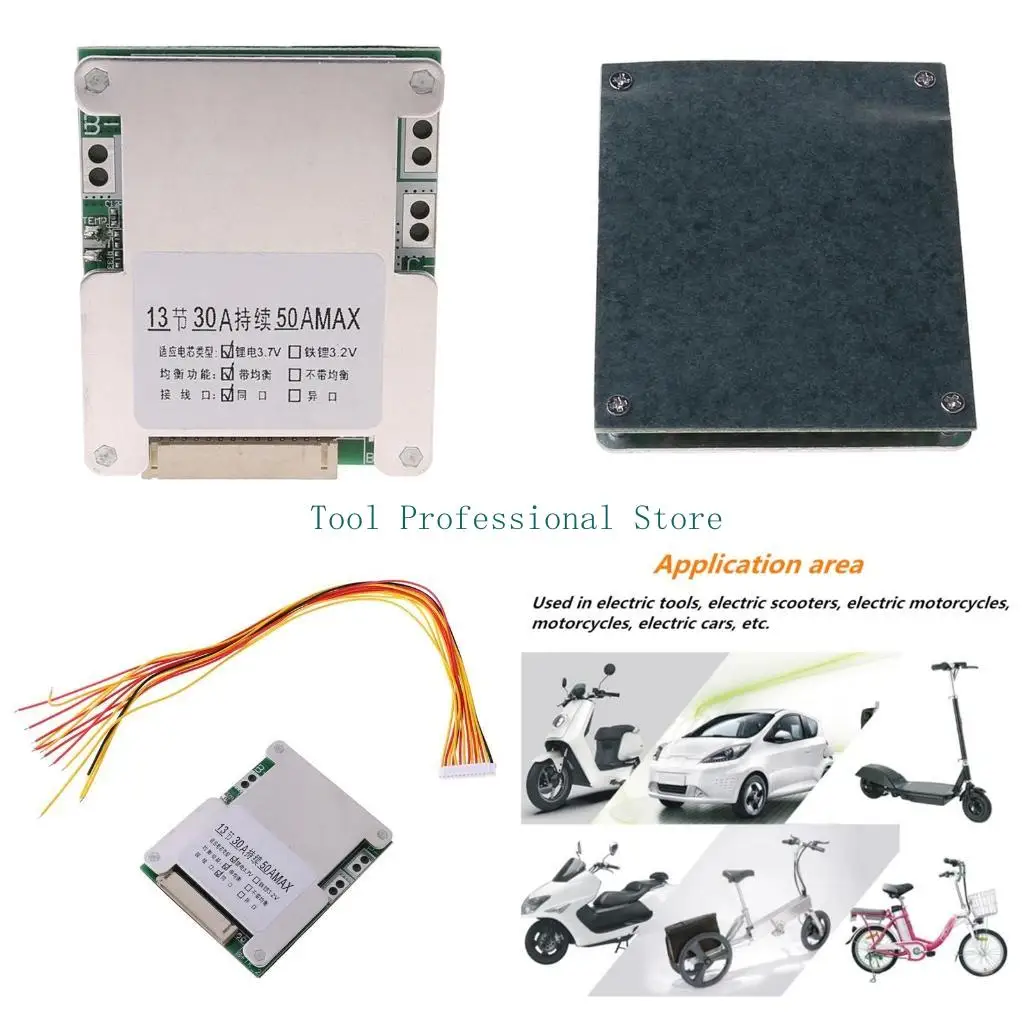 57QF Compact Battery Charging Board Li-ion Lithium Battery for Protection Board BMS Charger Module PCB Cell for Protection Bo