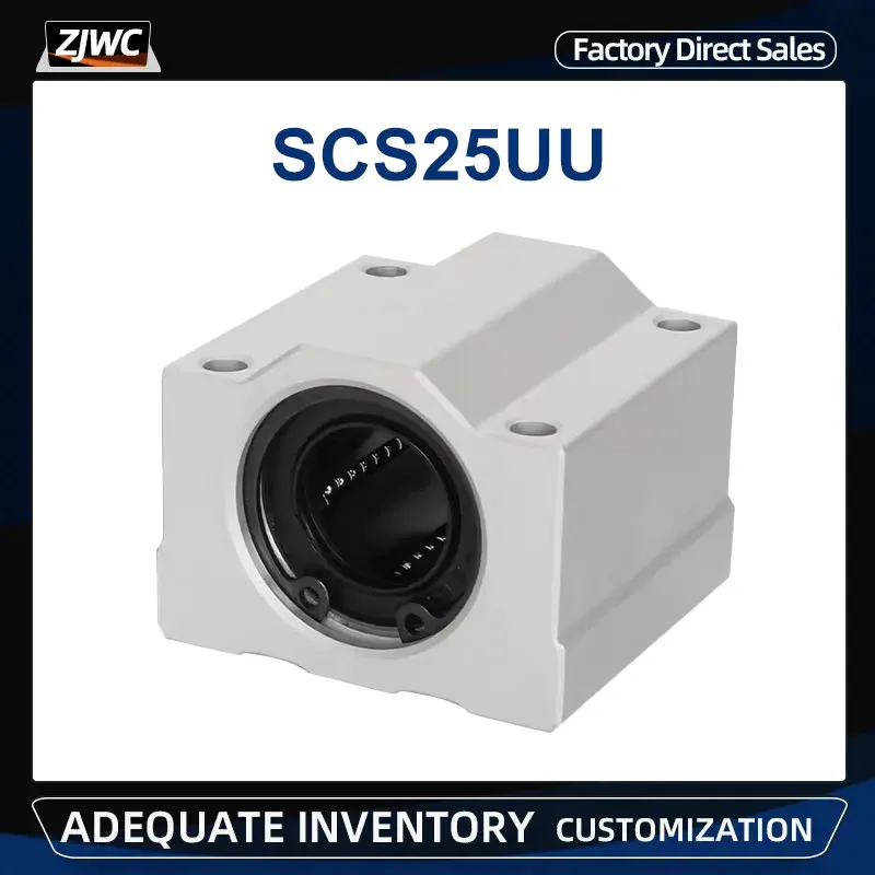 

1PC Linear Motion Ball Bearing Slider Block Bushing SC25UU SCS25UU Linear Shaft CNC 3D Printer Parts