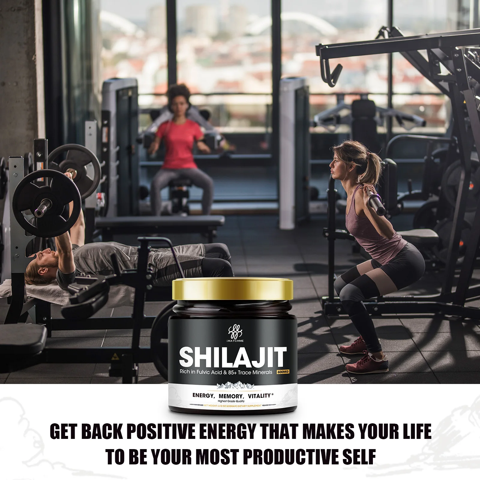 3 Shilajit Products, Shilajit Supplement with 85+ Trace Minerals & Fulvic Acid for Energy & Immune Support for Men &Women