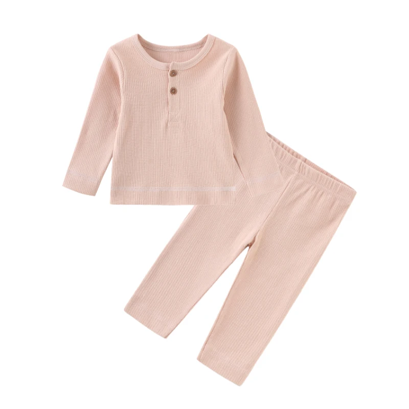 

Kiddiezoom Solid Cotton Long Sleeve 2 Price Tops&Pants Baby Boy Girl Clothing Sets Spring Autumn Outfit