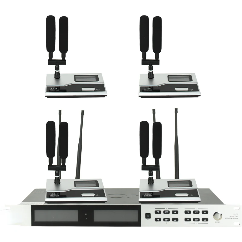 FOUR CHANNEL VERSATILE QUAD CONFERENCE MICROPHONE FOR SUCCESSFUL COMMUNICATION