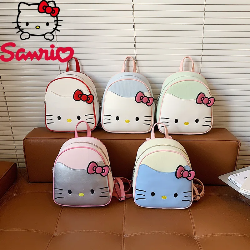

Hello Kitty 2026 New Women's Backpack Fashionable and High-quality Women's Backpack Cartoon Versatile Girl Mini Travel Backpack