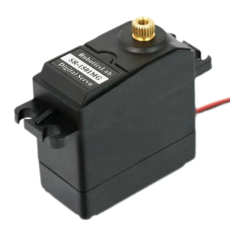 ترس توجيه رقمي قياسي SR-1501MG أصلي 17 كجم ذراع روبوت عزم دوران عالي أجهزة معدنية جميع الحديد