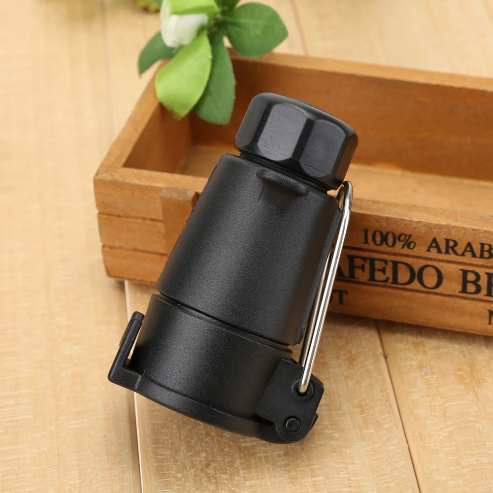 12V 7 Pin 12N Trailer Round Socket Black Straight Plug Towing Adapter